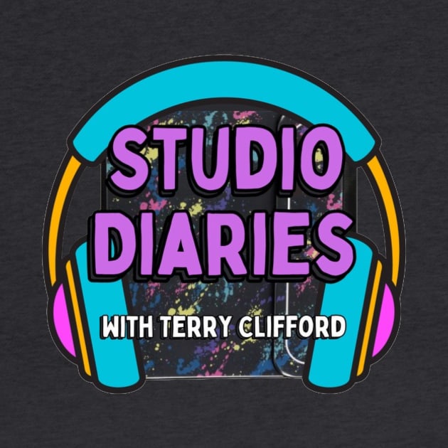 Studio Diaries Podcast with Retro Folder and Headphones by Studio Diaries